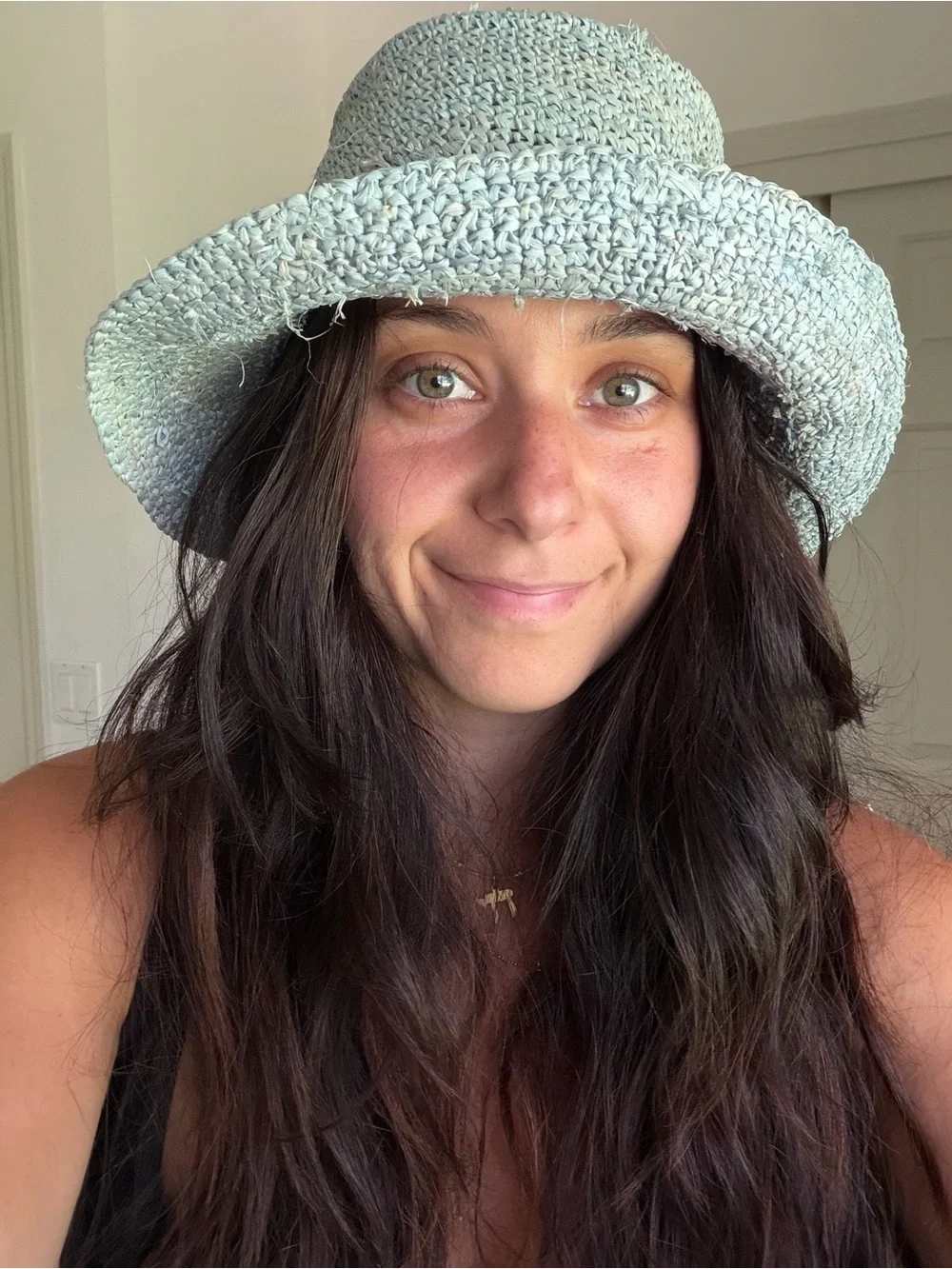 Wyeth by Todd Magill Light Blue Crochet Bucket Hat